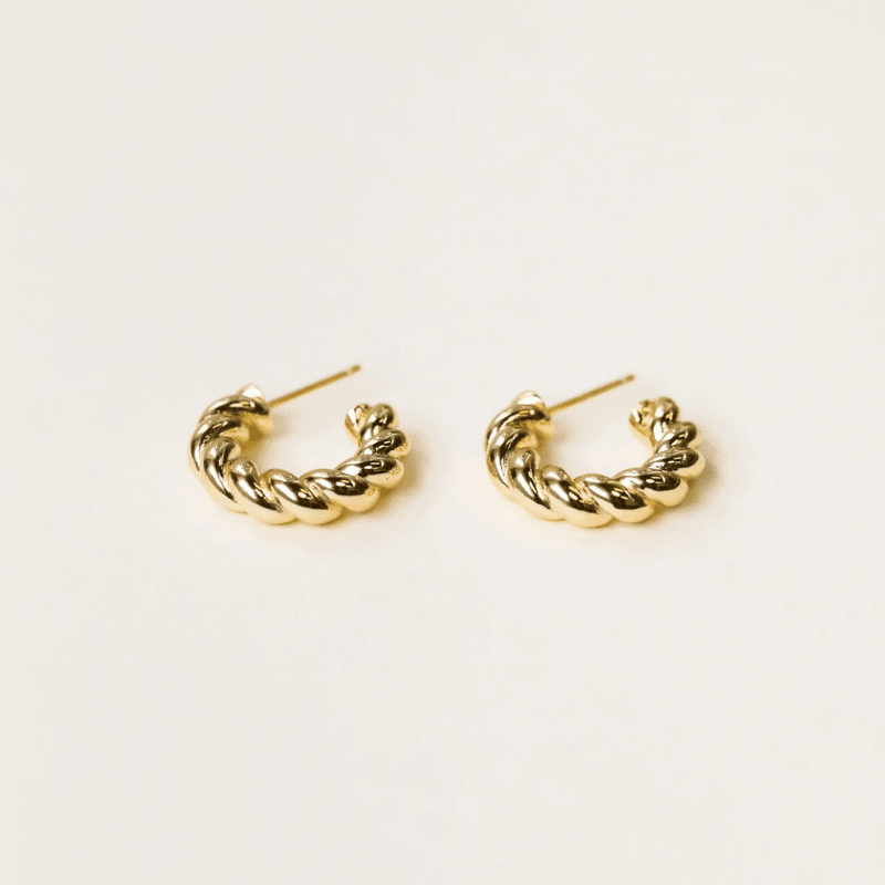 Gold Hoop - Twisted