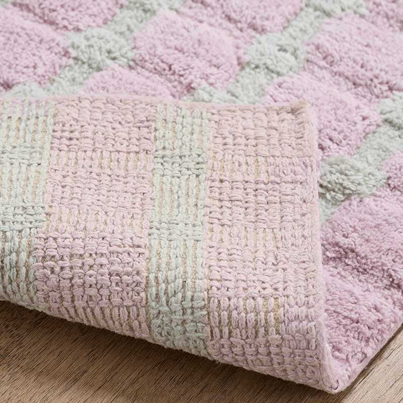 Martex Sculpted Bath Rug- Lilac/Grey
