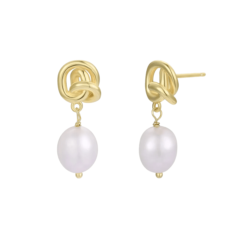 Pearl Knot Earrings 