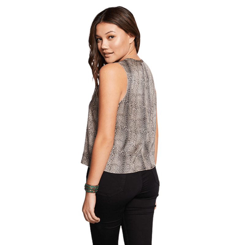 Stretch Silky Cropped Muscle Tank