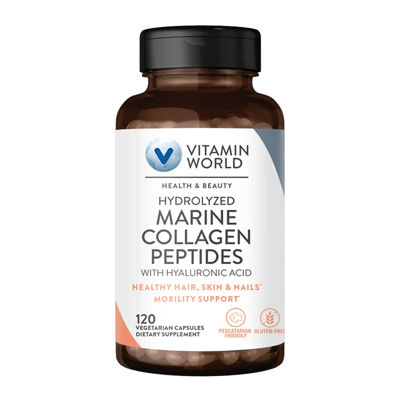 Hydrolyzed Marine Collagen Peptides with Hyaluronic Acid 120ct