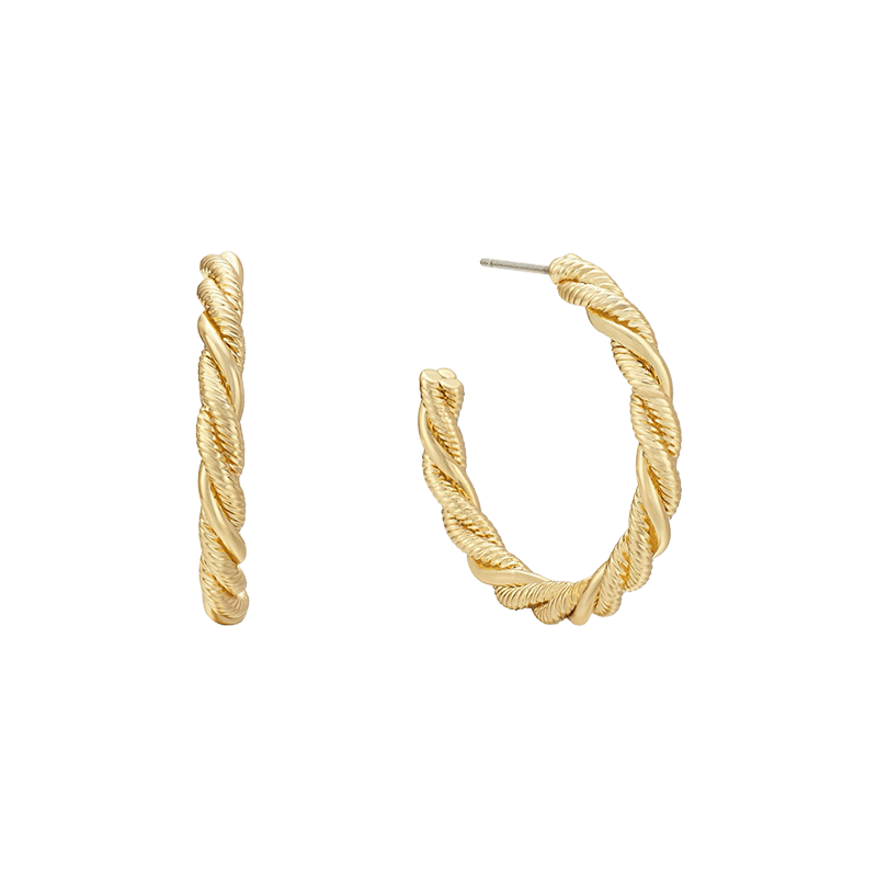 Spun Strands Hoop Earrings