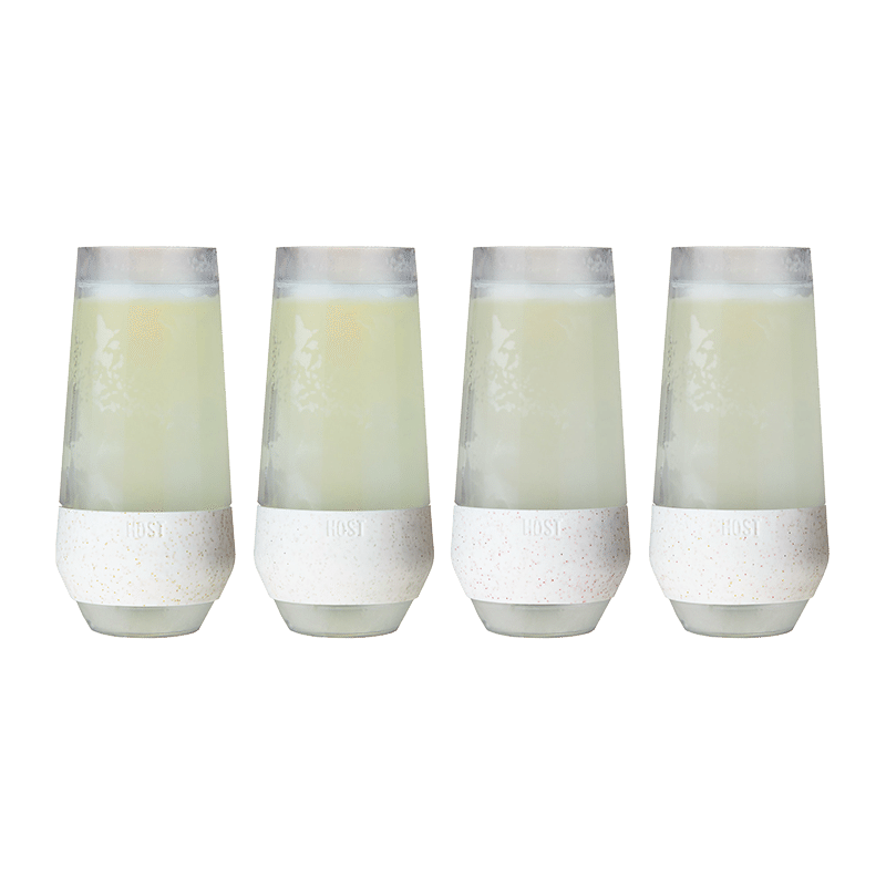 FREEZE Glitter Cooling Champagne Flute (Set of 4)