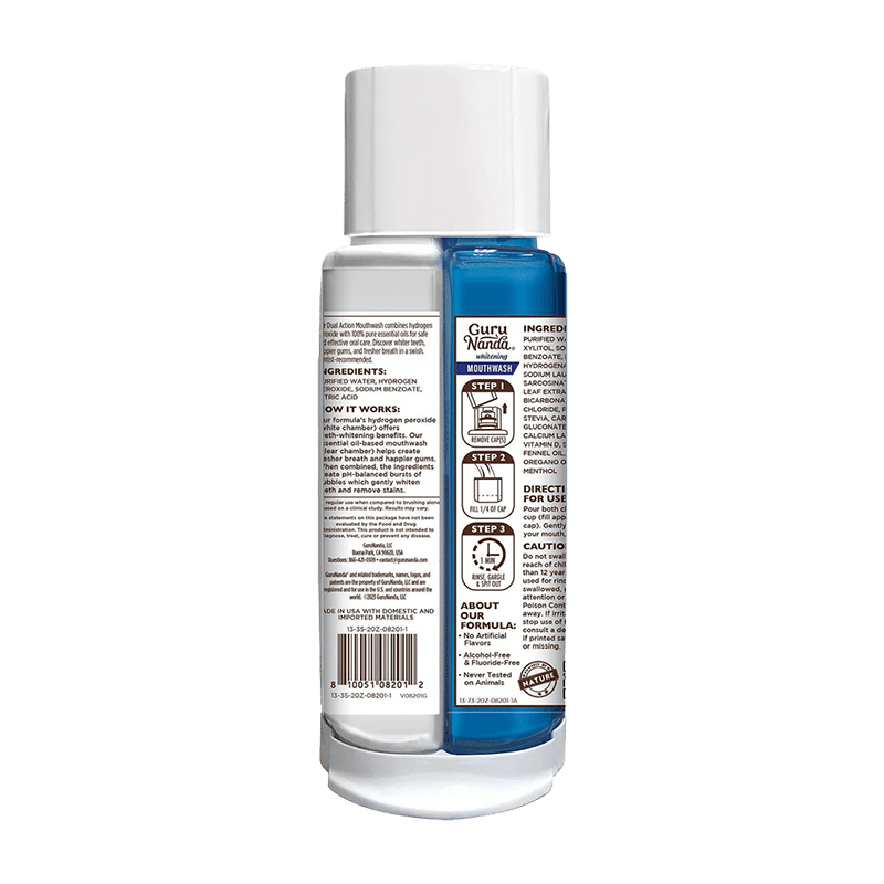 Dual Barrel Oxyburst Whitening Mouthwash 20 oz