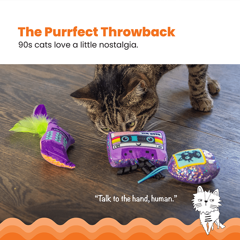 So Meowsome 90s Cat Toys, 3 pack