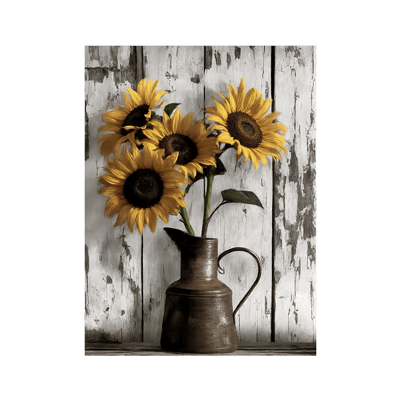 Farmhouse Sunflower Ready to Hang Canvas