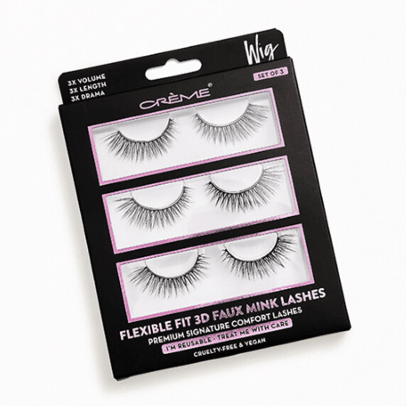 The Creme Shop Faux Mink Eyelash Trio - Wig