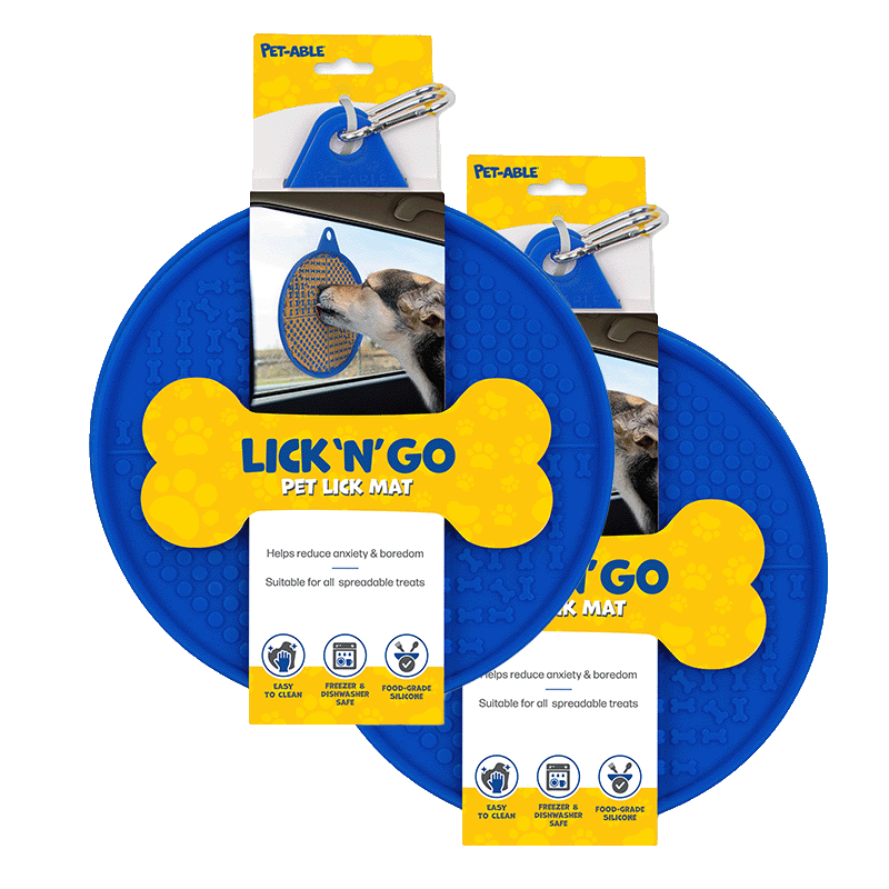 Lick Pad with Carabiner (2 Pack)