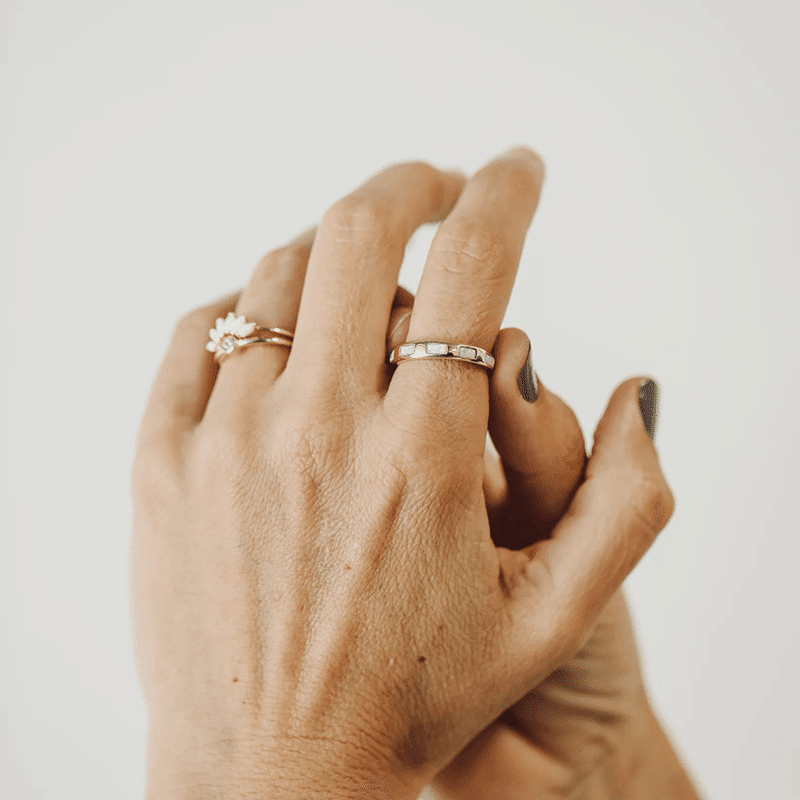 Opal Inset Ring
