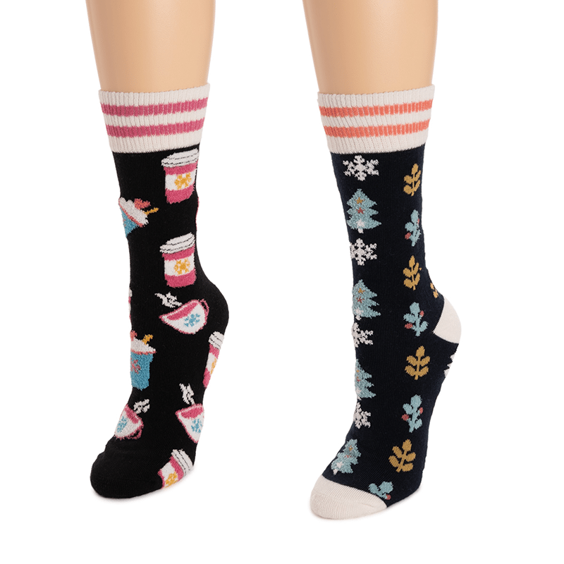 Novelty Cozy Lounge Socks 2Pk