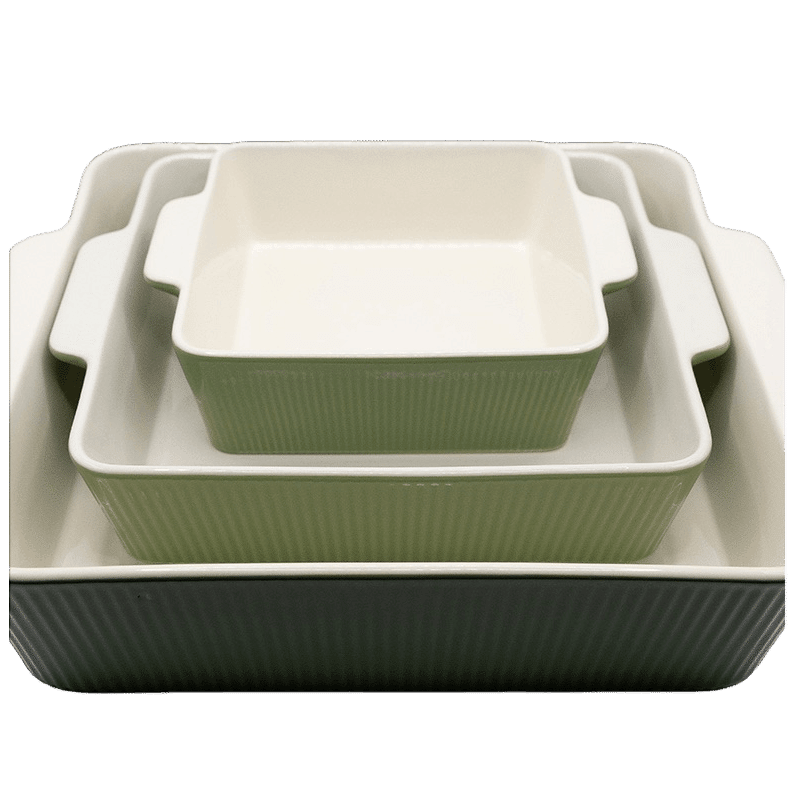 3 Piece Ceramic Bakeware Set