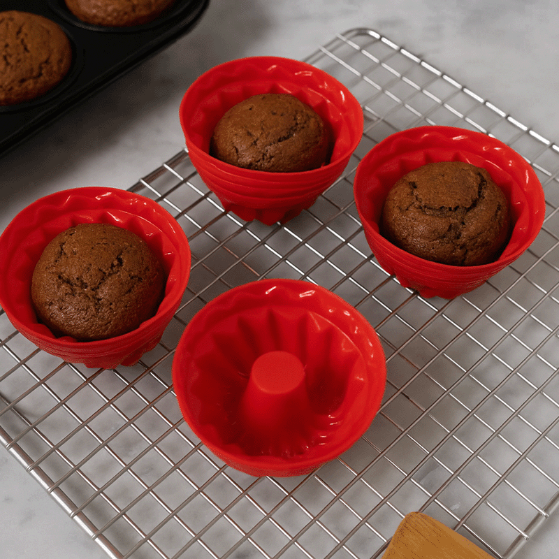 Reusable Silicone Baking Cups (12 Pack)