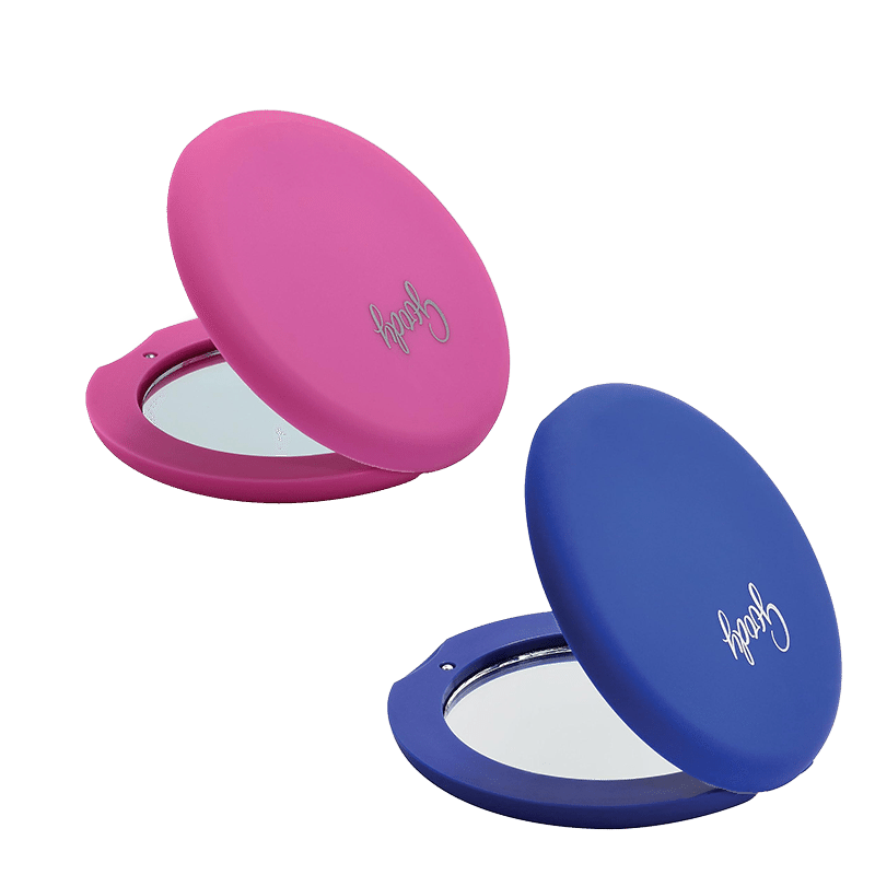 Soft Touch Dual Magnification Travel Mirror (2 Pack)