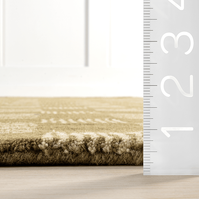 Quince Checkered Wool Area Rug