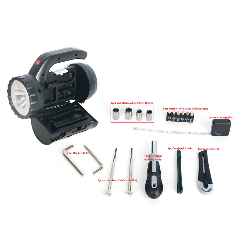 2-in-1 Roadside Flashlight Tool Kit
