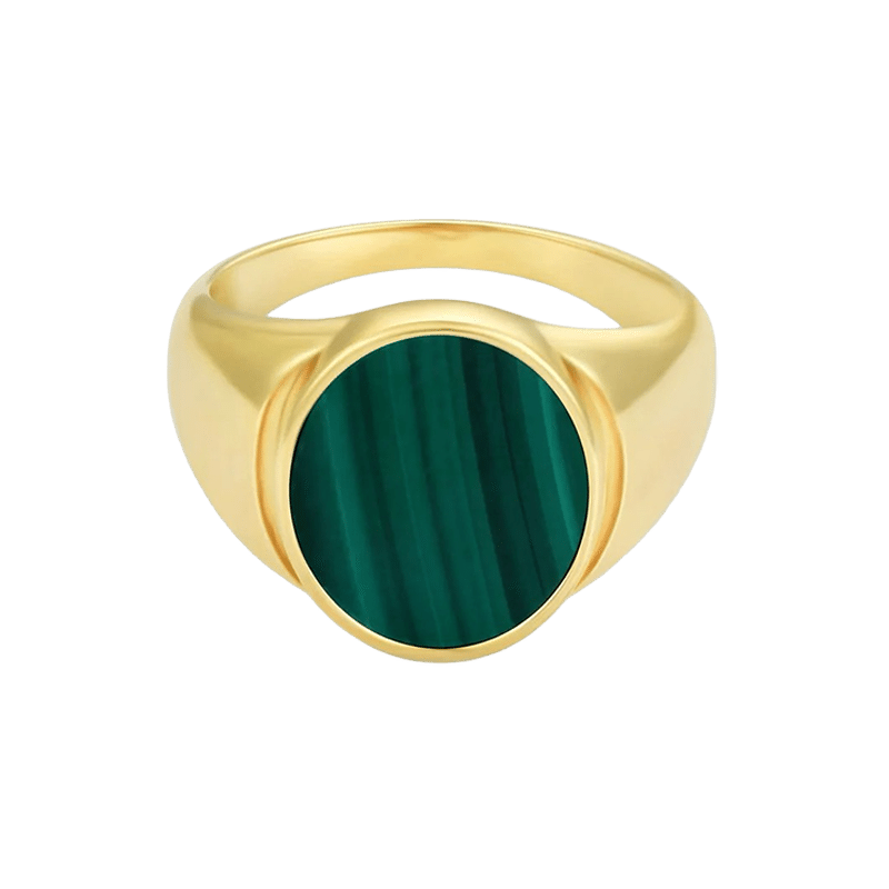 Malachite Signet Ring