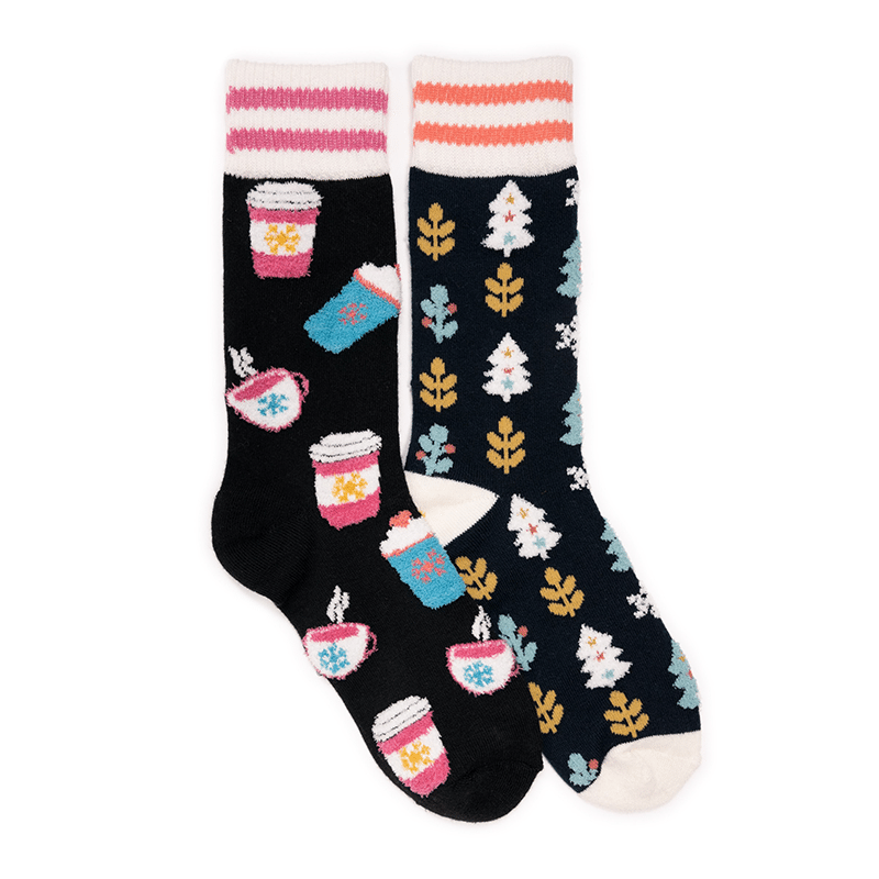 Novelty Cozy Lounge Socks 2Pk