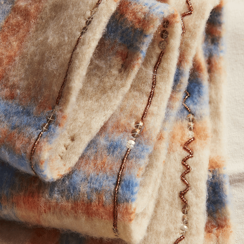 Highland Plaid Skinny Scarf