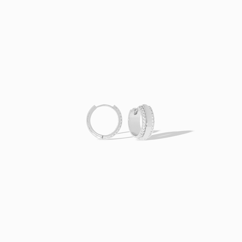CZ Lined Huggie