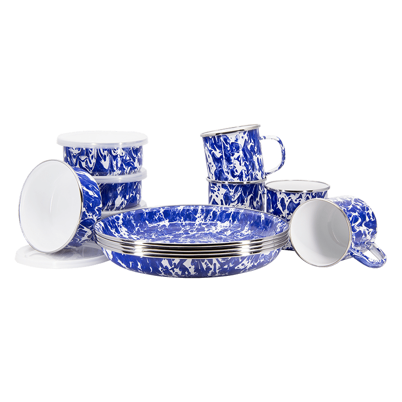 Cobalt Swirl 12 Piece Set
