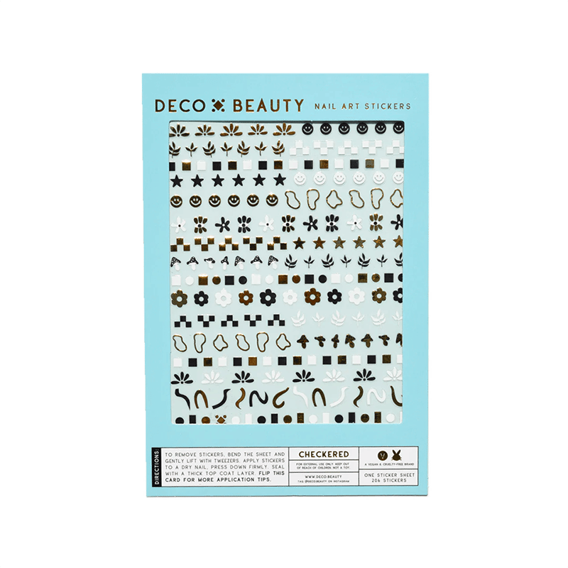 Checkered Nail Art Stickers