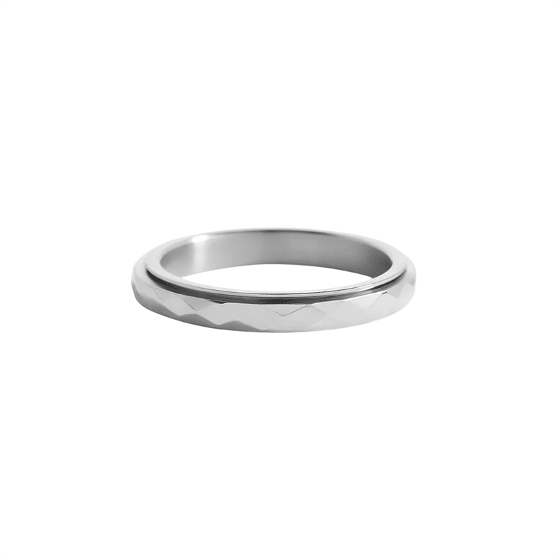 Ashlyn Thin Polished Fidget Spinning Ring 