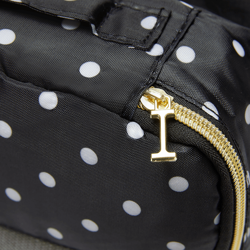 Black Polka Dot 4 Piece Packing Cubes