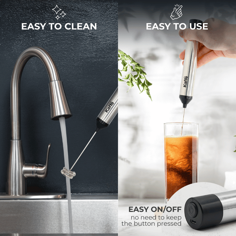 Rechargeable Milk Frother with Stand