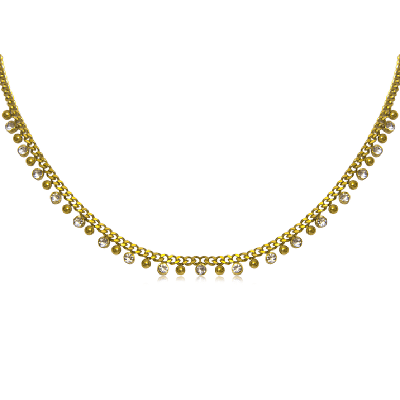 18K Gold Plated Stainless Steel Andrea Necklace