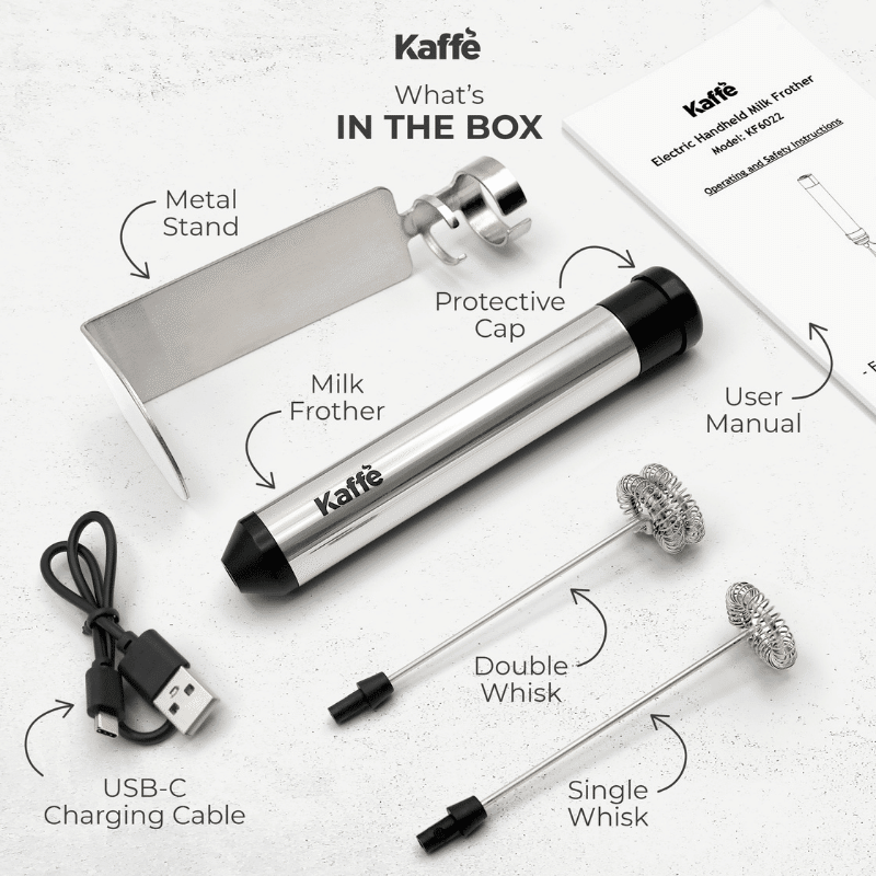 Rechargeable Milk Frother with Stand