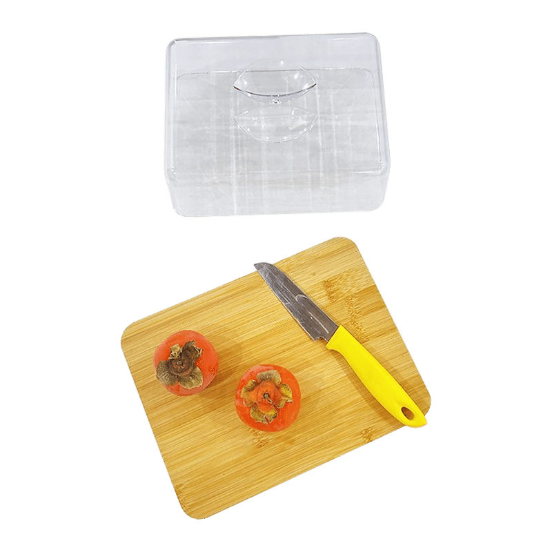 Square Bamboo Food Storage Box