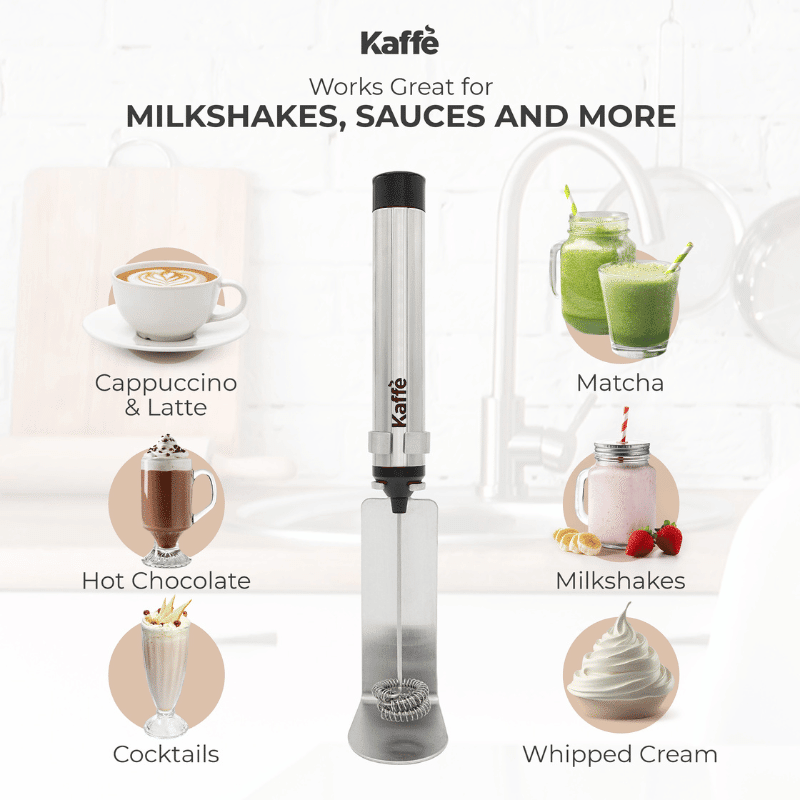 Rechargeable Milk Frother with Stand