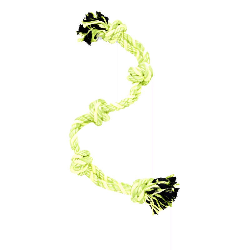 5 Knot Green Double Rope Tug XL Dog Toy