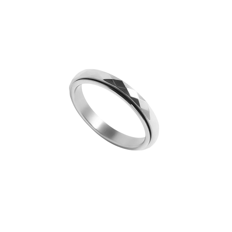 Ashlyn Thin Polished Fidget Spinning Ring 