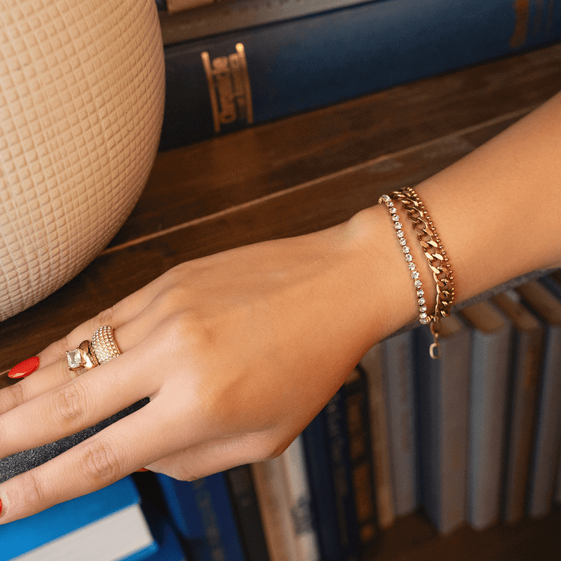 18K Gold Plated Stainless Steel Sydney Chain Bracelet