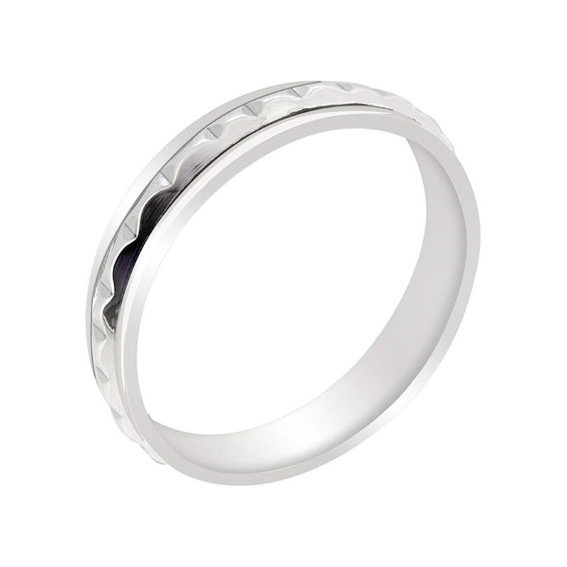 Jaya Thin Textured Anxiety Spinning Ring