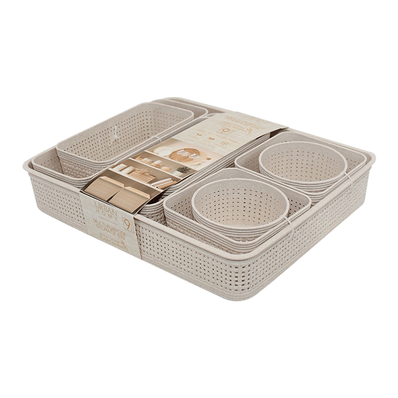 Multi-purpose Storage Bin 9pc Set
