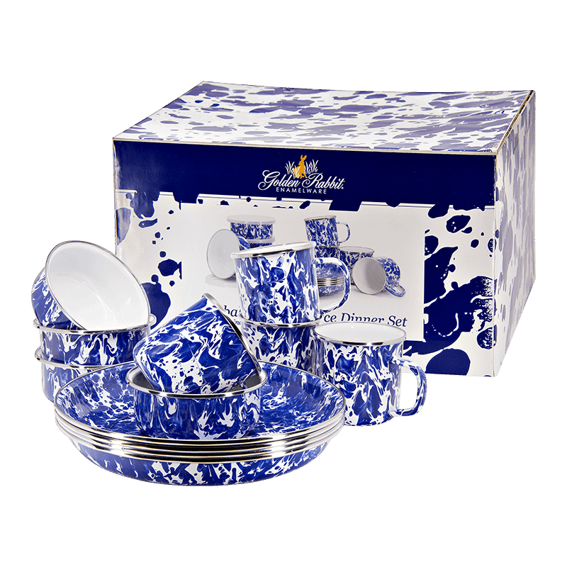 Cobalt Swirl 12 Piece Set