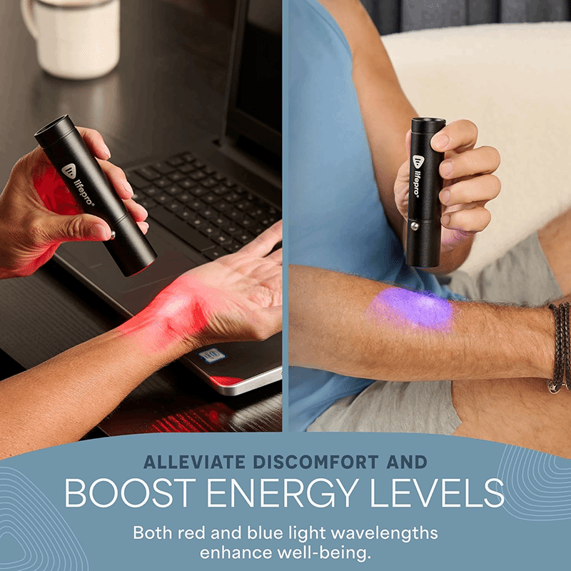 LumiCure Pro Portable Red Light & Blue Light Device