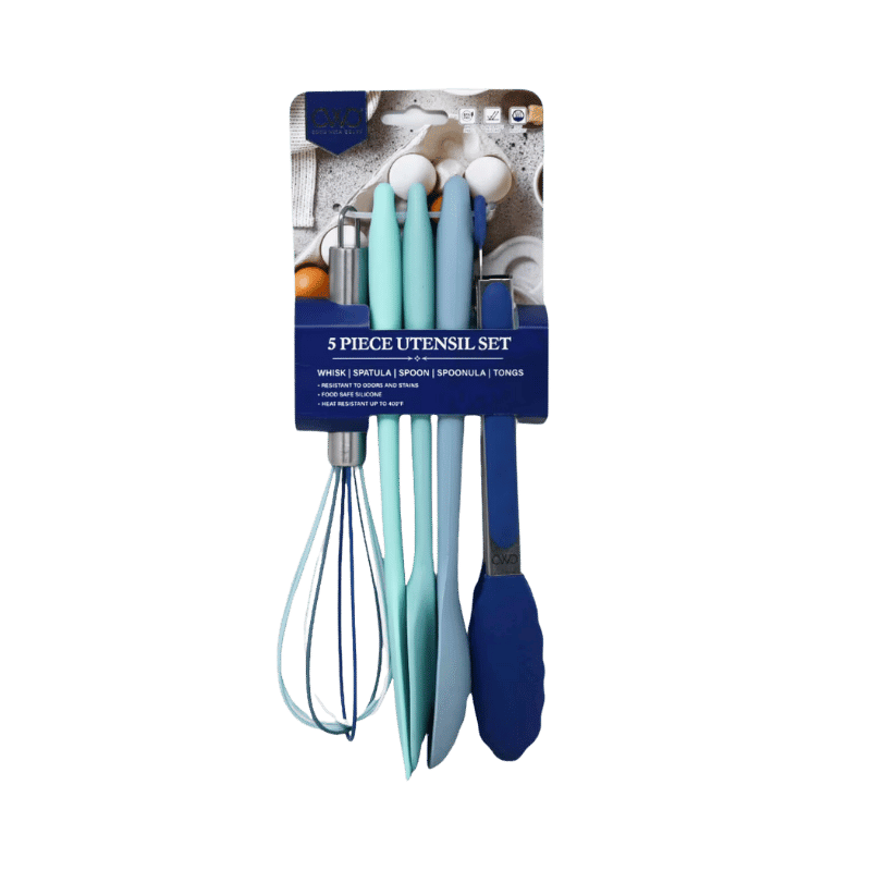 5 Piece Silicone Utensil Set