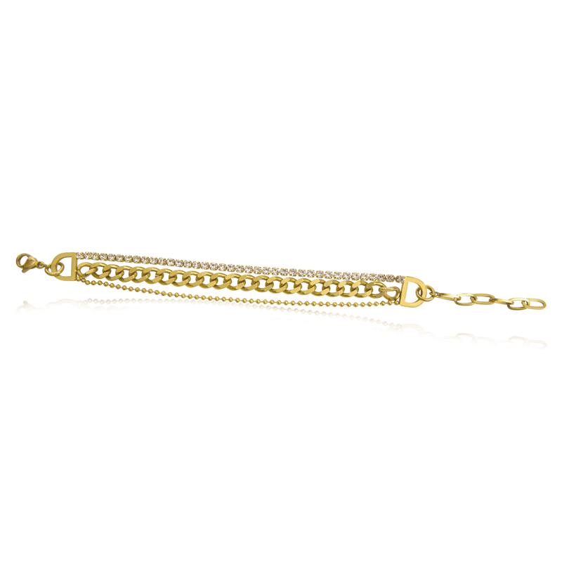18K Gold Plated Stainless Steel Sydney Chain Bracelet