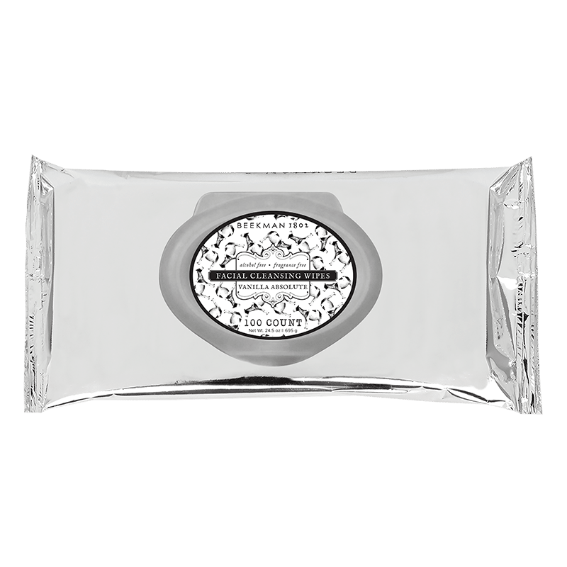100ct Facial Cleansing Wipes, Vanilla Absolute