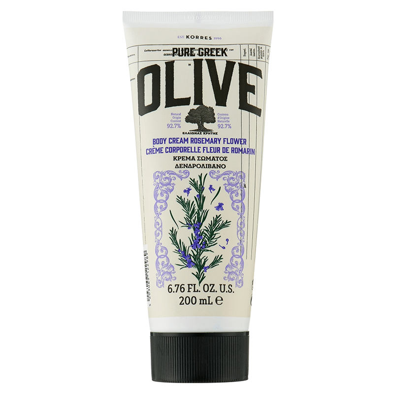 Pure Greek Olive Body Cream Rosemary Flower
