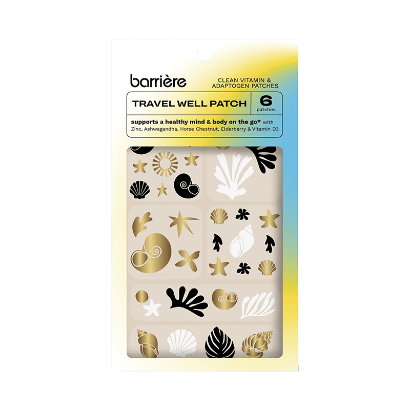 Travel Well Patch 6 Pack in Abstract Collage