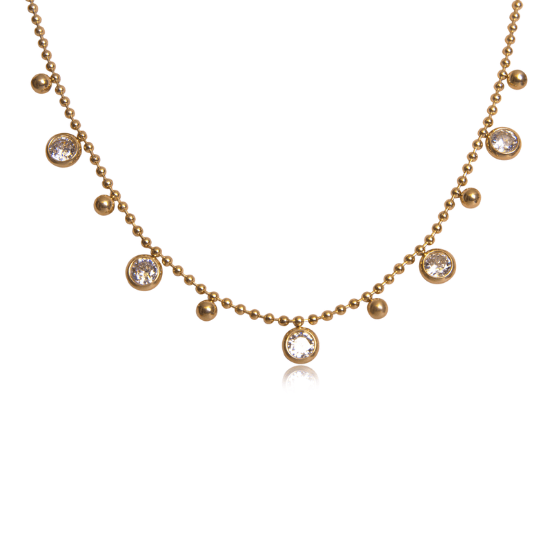 18K Gold Plated Stainless Steel Roya Necklace
