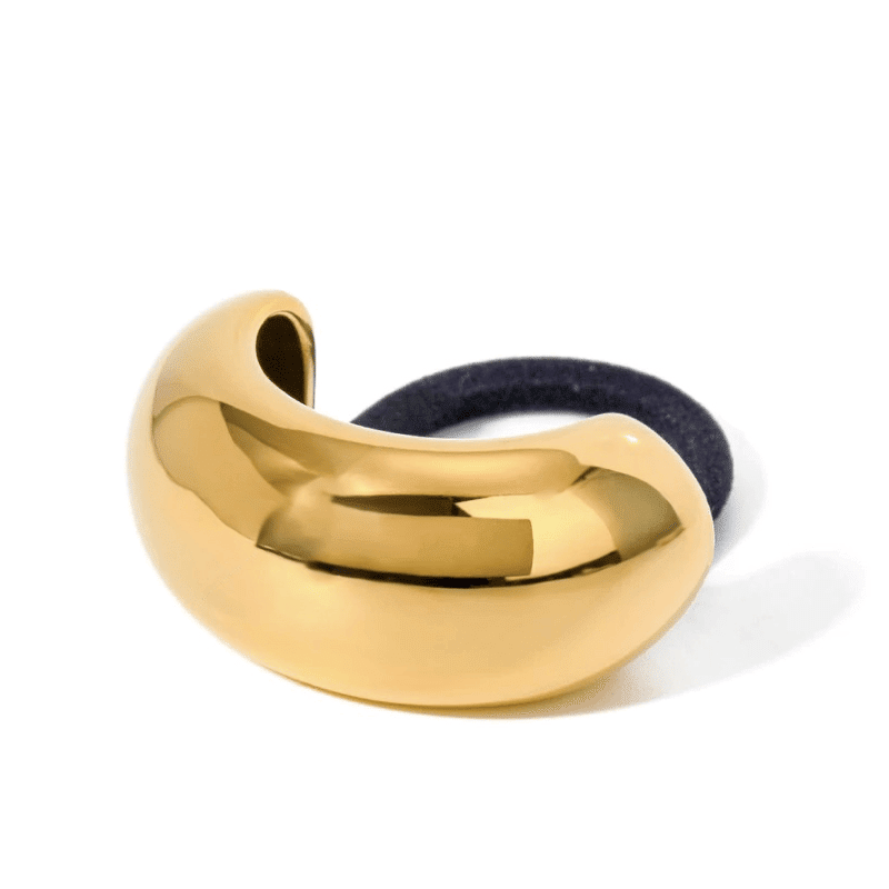 Stainless Steel Ria Gold Hair Tie (Set of 2)