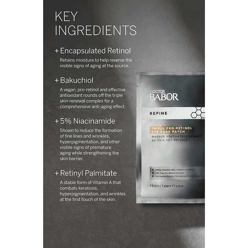 5 pc Triple Retinol Eye Mask