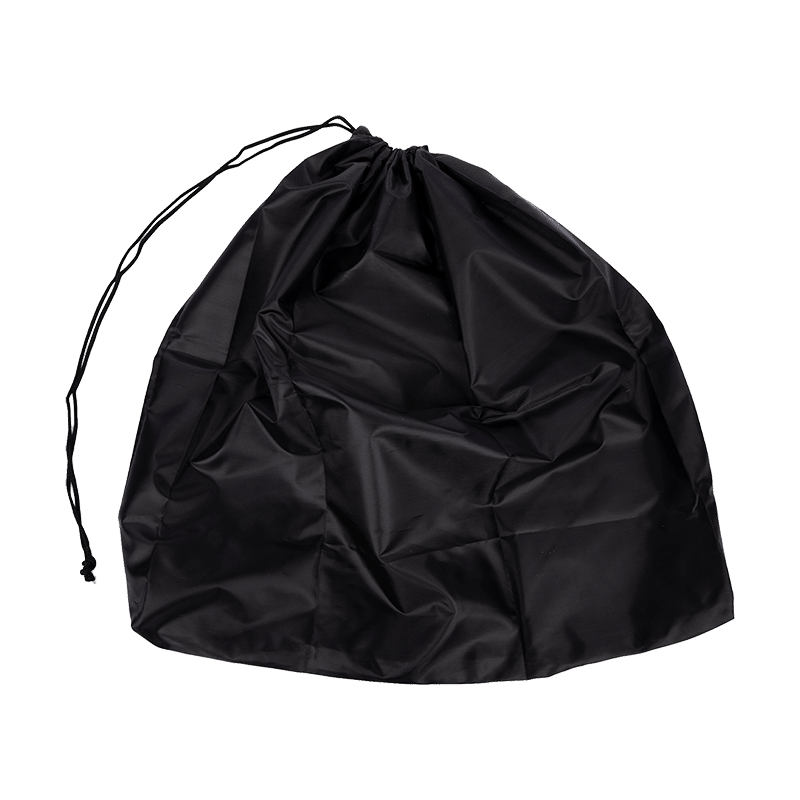 Black Laundry Bag White Print