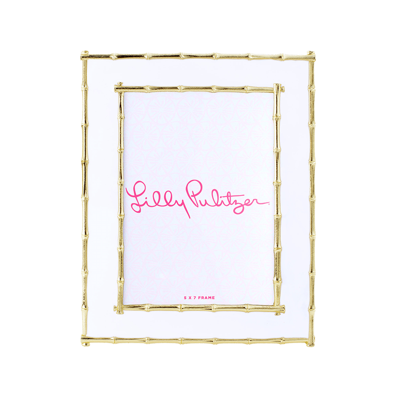 Large Picture Frame, Bamboo (White)
