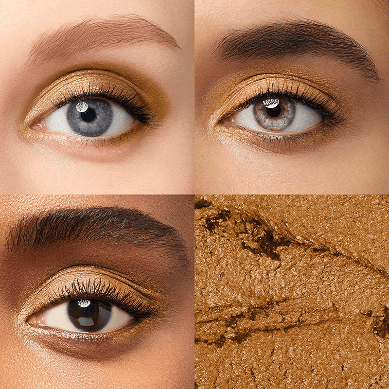 Eyeshadow 101 Créme-to-Powder Eyeshadow Stick Two Piece Set - Silver Moonlight Metallic & Honey Gold Metallic